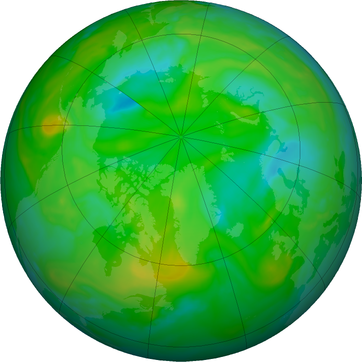Arctic ozone map for 11 July 2021
